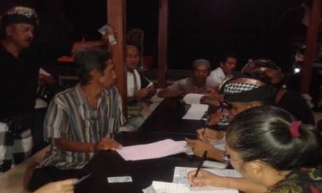 Sidak Penduduk Pendatang di Banjar Tengah Kelurahan Ubung