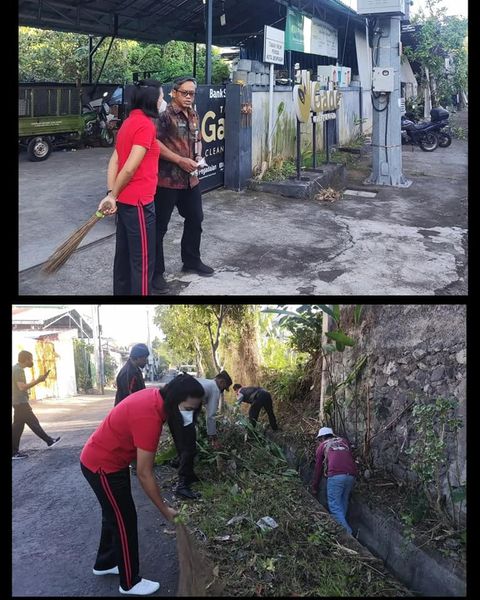 Giat Jumat Bersih Kelurahan Ubung