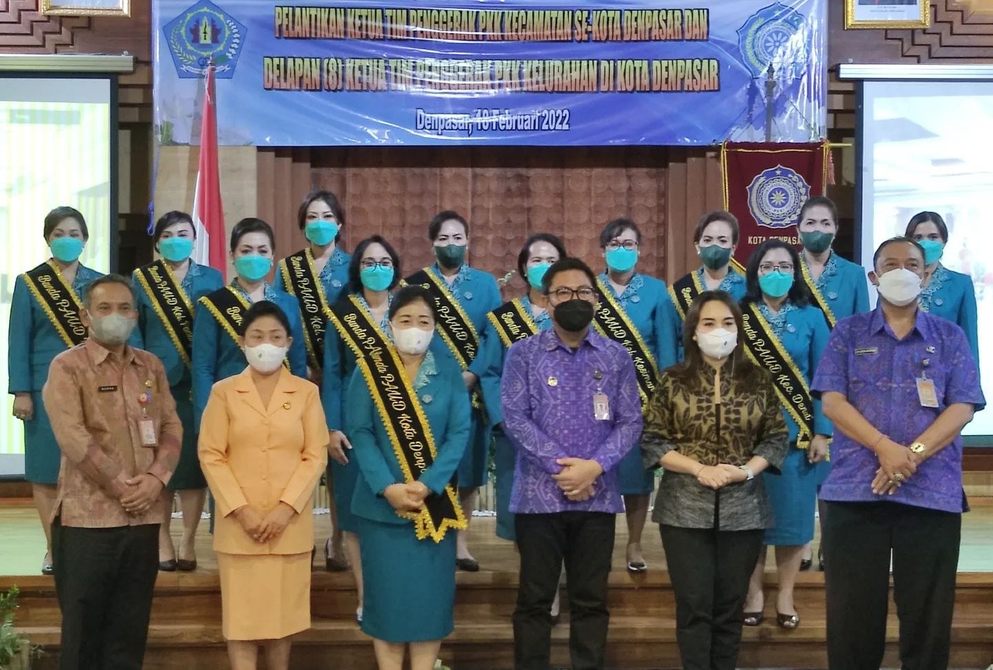 Acara pelantikan Ketua Tim Penggerak PKK Kecamatan se-Kota Denpasar