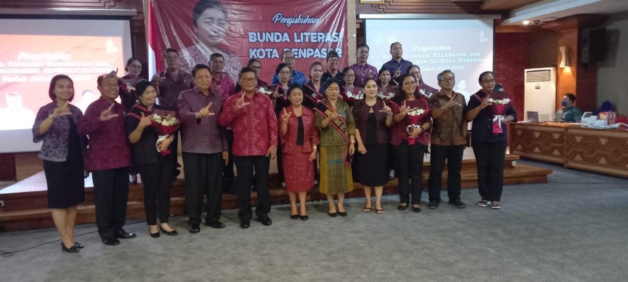 Pengukuhan Bunda Literasi Kecamatan dan Bunda Literasi Desa/Kelurahan se-Kota Denpasar