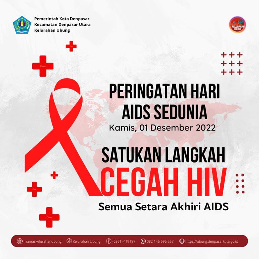 Selamat Memperingati Hari AIDS Sedunia - KELURAHAN UBUNG DENPASAR UTARA