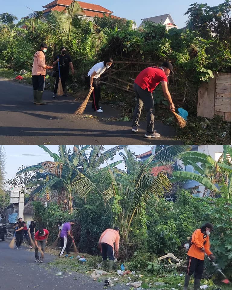 Giat Jumat Bersih di Lingkungan Kelurahan Ubung