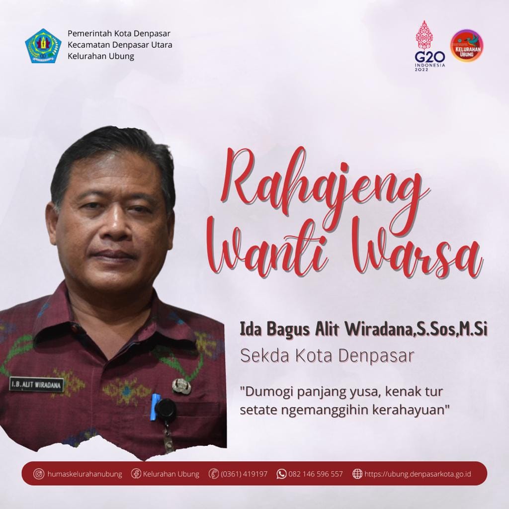 Selamat Ulang Tahun Bapak Sekda Kota Denpasar