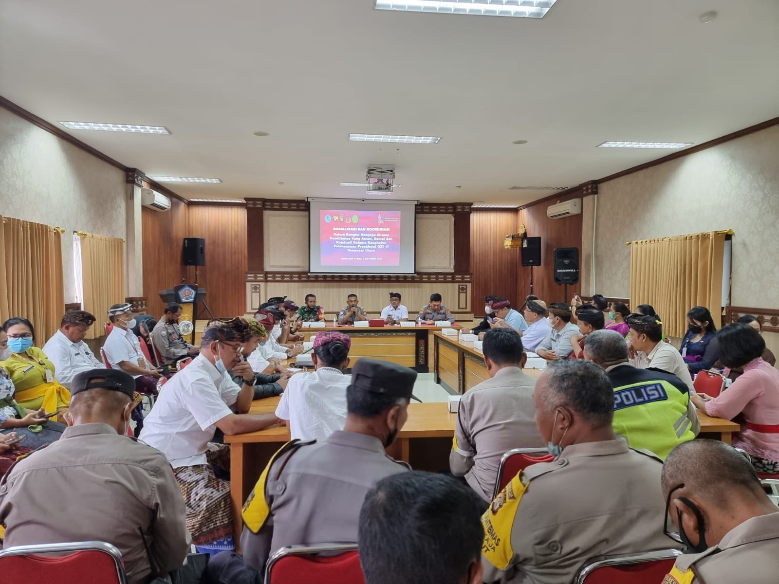 Rapat Koordinasi dan Sosialisasi Kamtibmas dalam rangka persiapan Presidensi G20