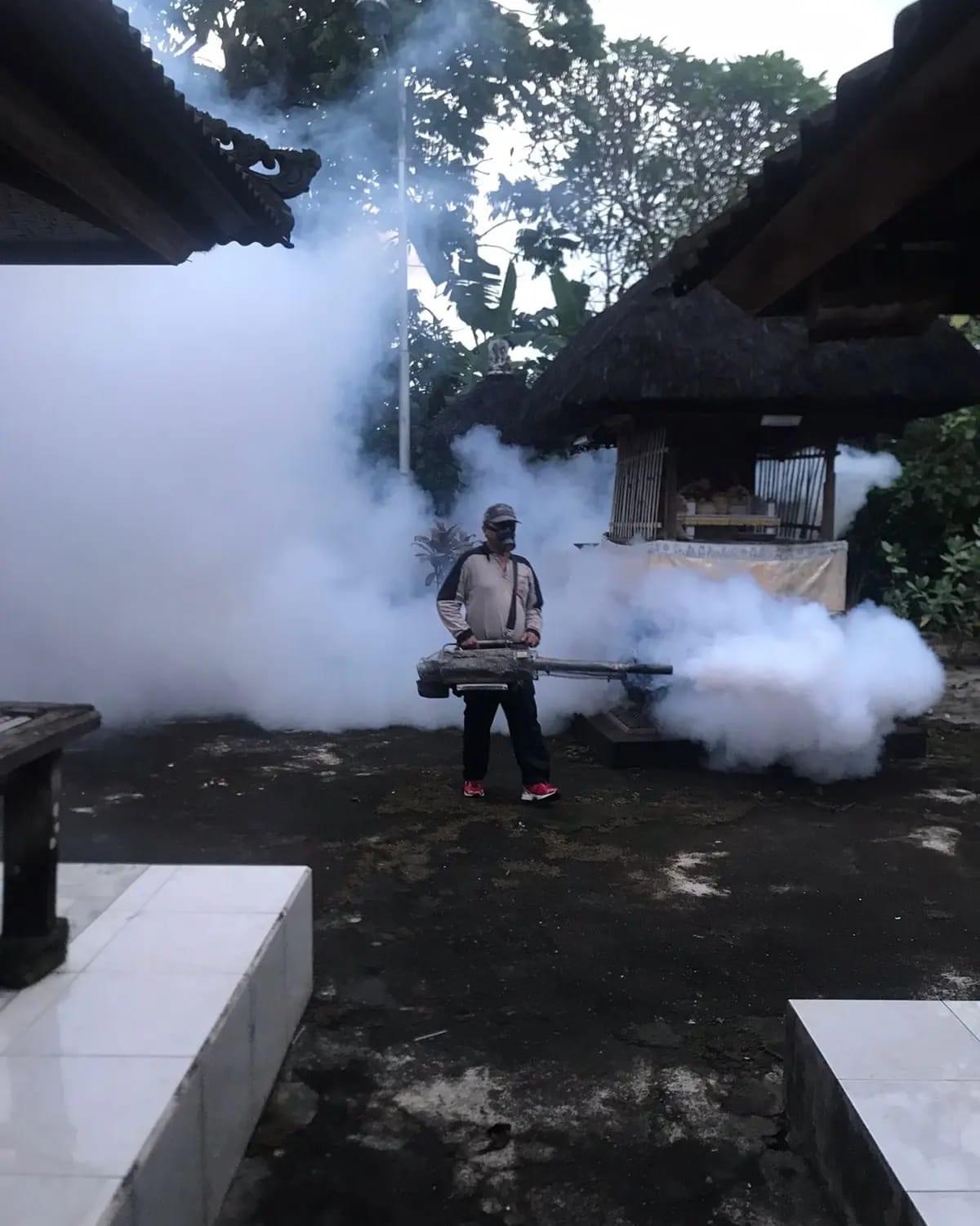 Giat Fogging Fokus di Lingkungan Kelurahan Ubung