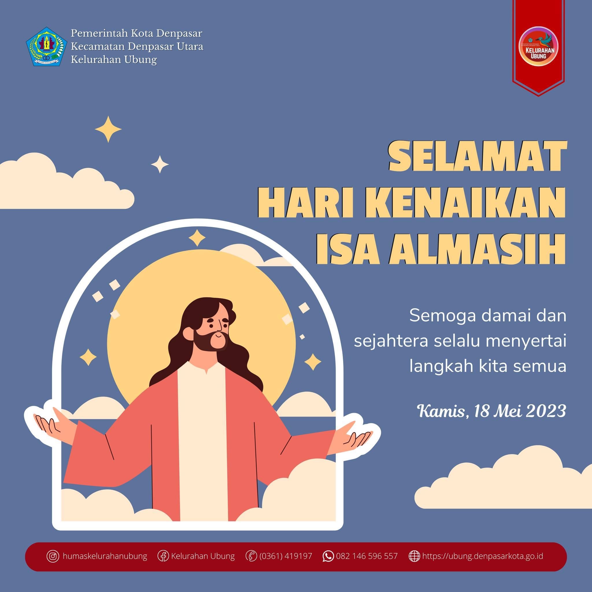 Selamat Hari Kenaikan Isa Al Masih
