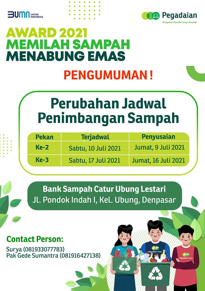 Jumat Bersih Kelurahan Ubung "Lomba Pemilahan Sampah"