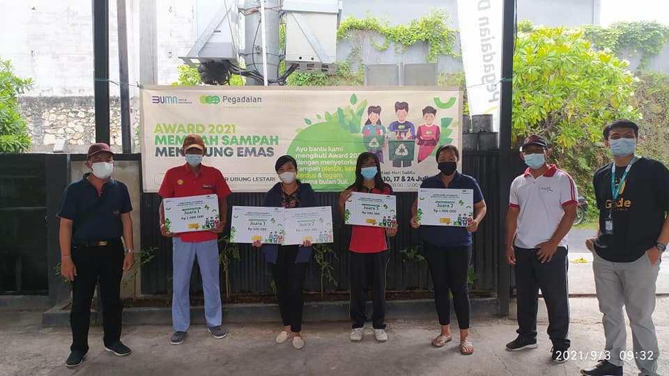 Kegiatan Penyerahan Hadiah Untuk Pemenang Award 2021 Memilah Sampah Menabung Emas