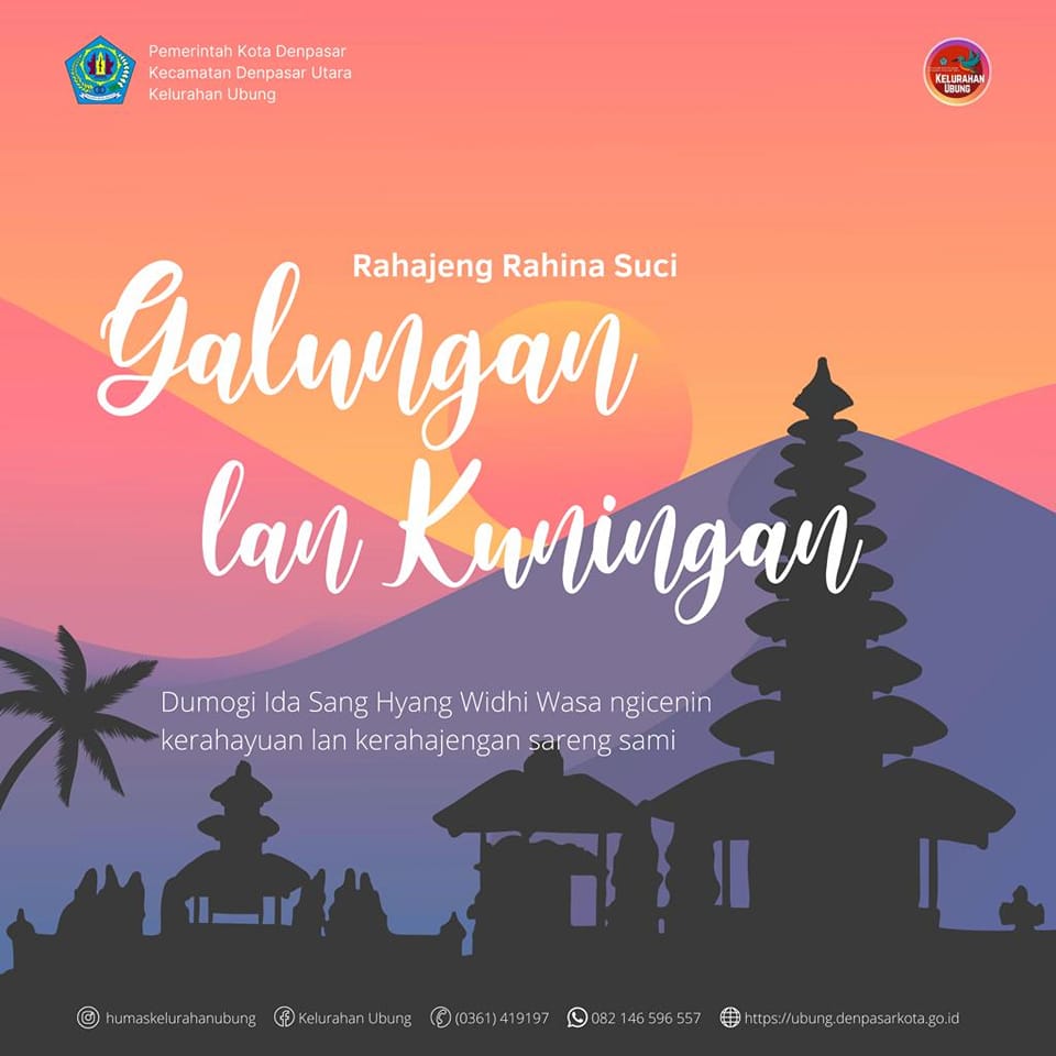 Rahajeng Rahina Suci Galungan Lan Kuningan