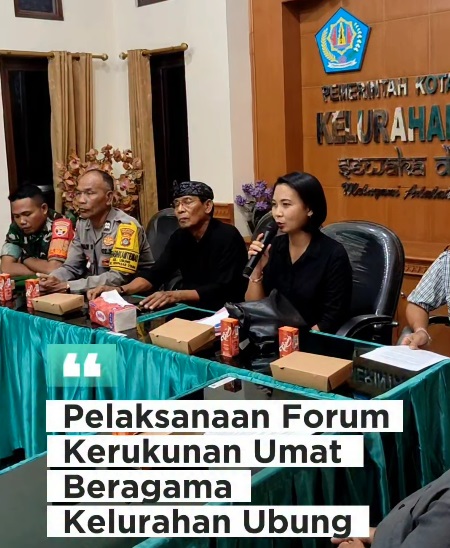Rapat Forum Kerukunan Umat Beragama (FKUB) Kelurahan Ubung