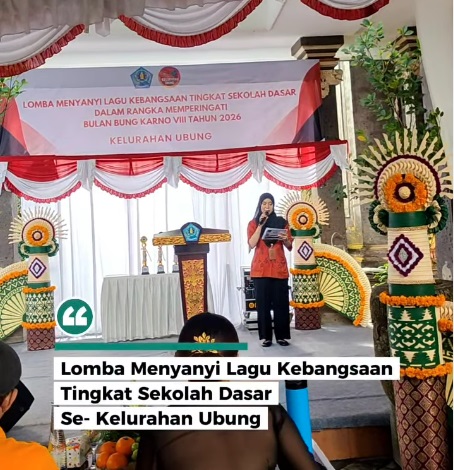 Lomba Menyanyi Lagu Kebangsaan Tingkat SD pada tanggal 26 Mei 2026.